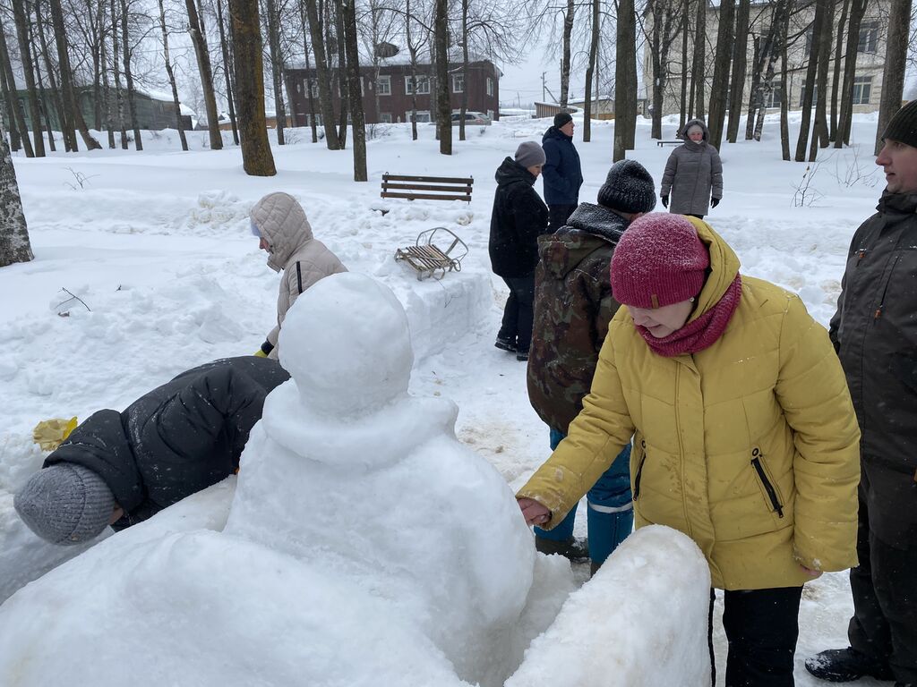 Районный фестиваль-конкурс снежных скульптур «Зимние фантазии»